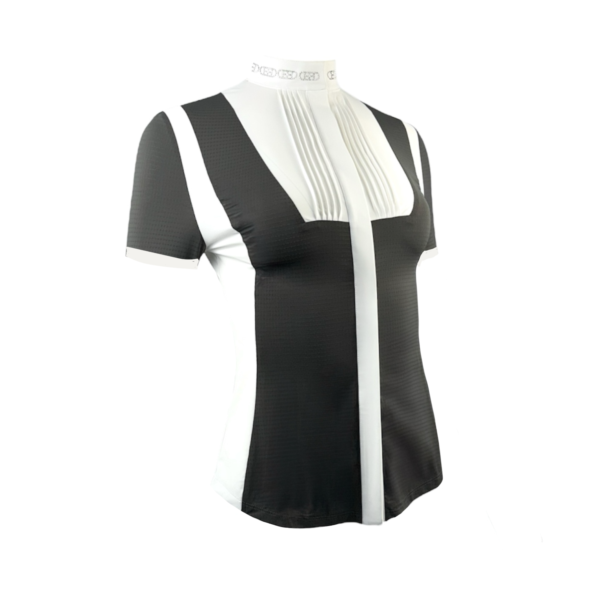 ED-Crystal Chain Turniershirt Short palm green