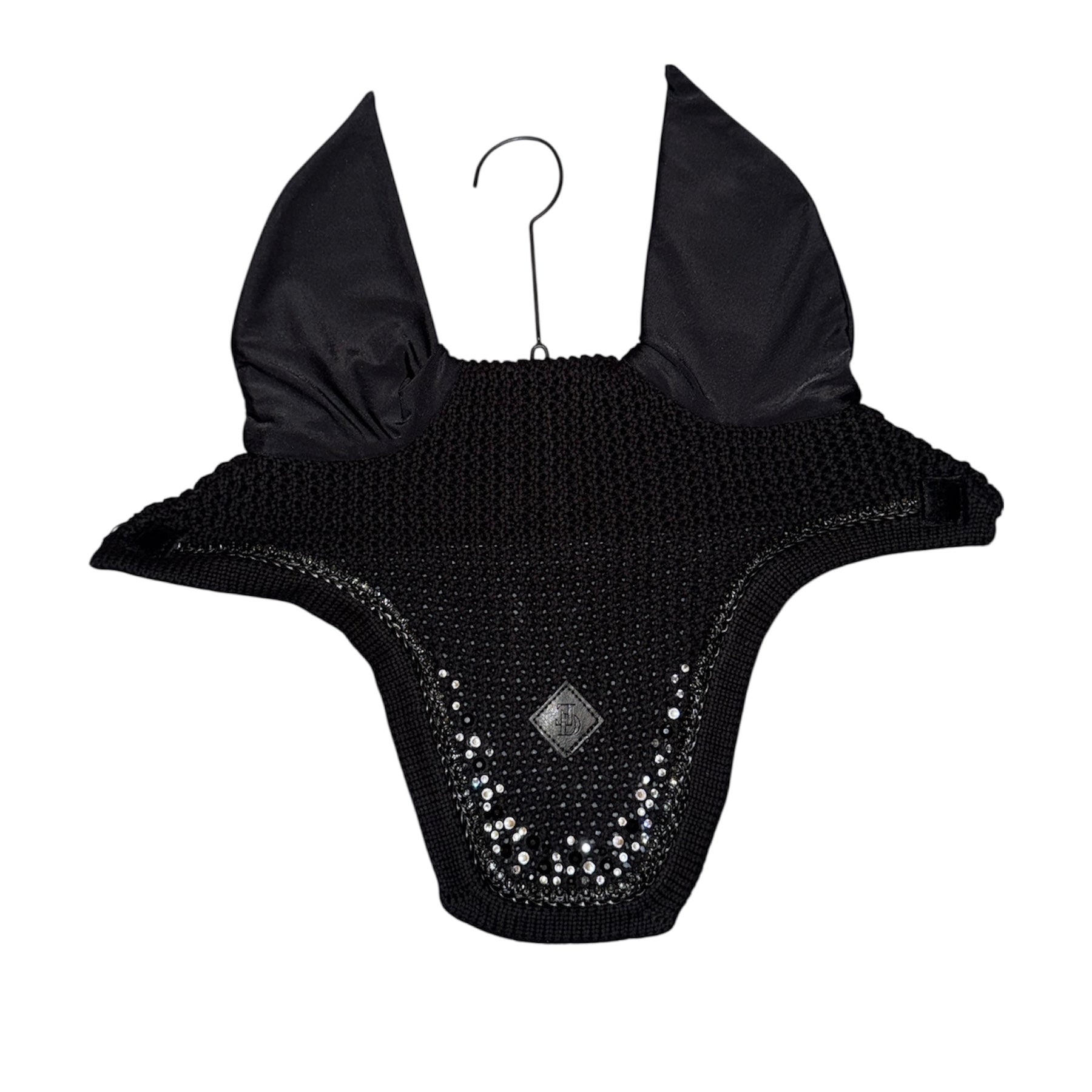 Fliegenmütze Crystal Rain schwarz-silber